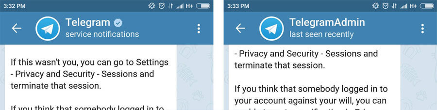 Telegram Phishing Ways
