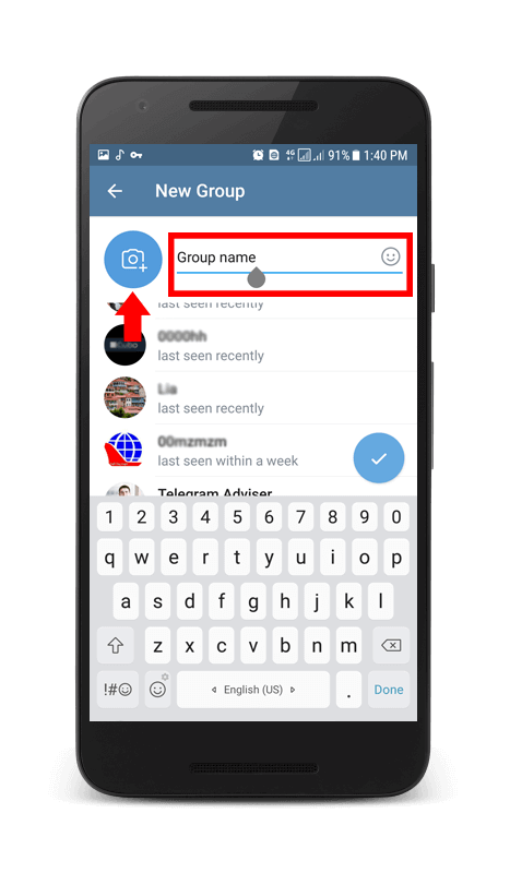 Set Desired Name And Picture For Group