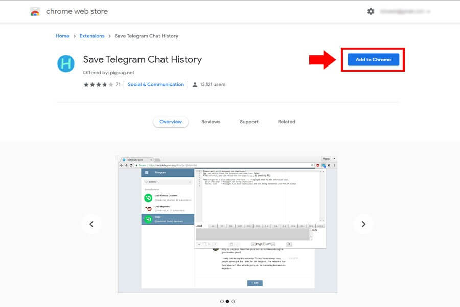 Save Telegram Chat History