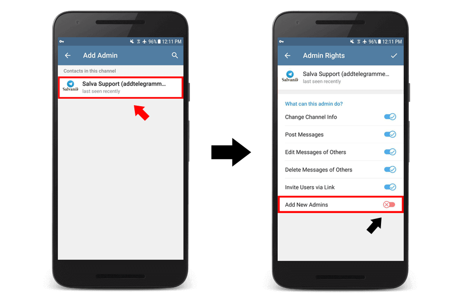 Enable Add New Admins