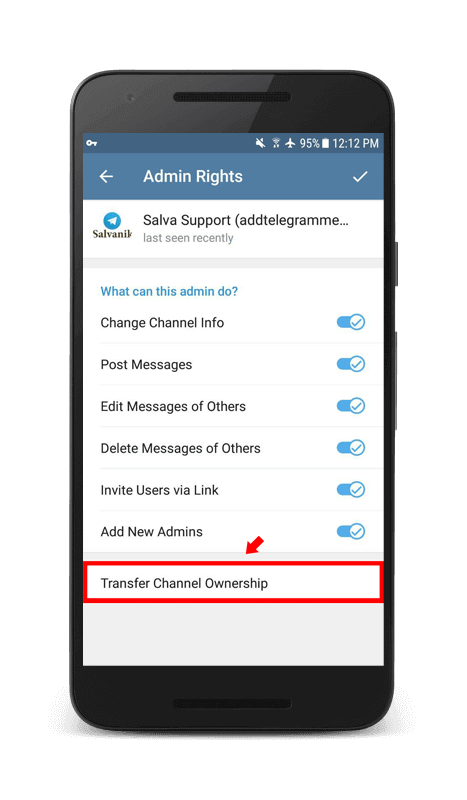 Transfer Channel Ownership