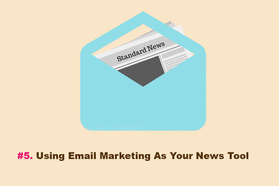 이메일 마케팅을 뉴스 도구로 사용