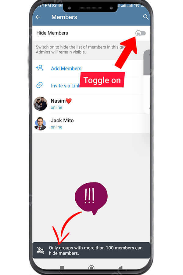 Hide Telegram Group 