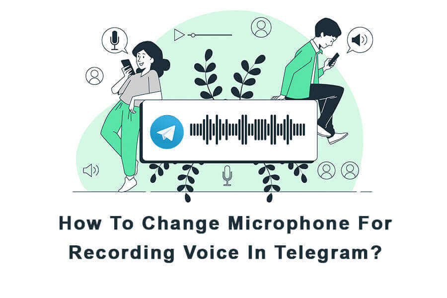 Alterar microfone para gravar voz no telegrama