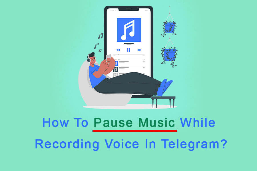 Stop music when recording voice in Telegram