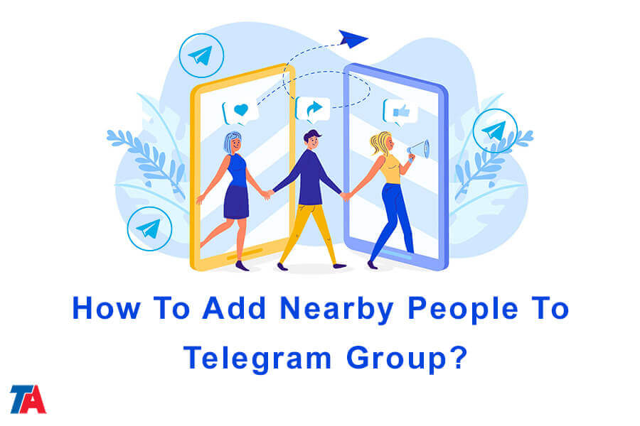 Lisää lähellä olevia ihmisiä Telegram-ryhmään
