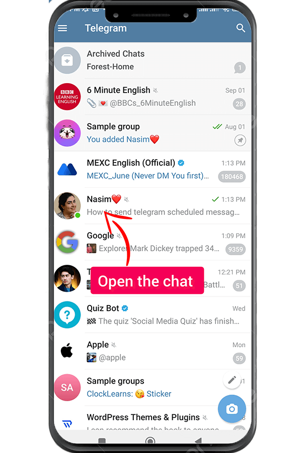 Otvorite Chat
