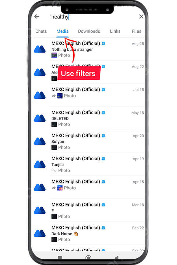 use filters in global search