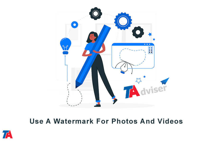 Use watermark for photos and videos