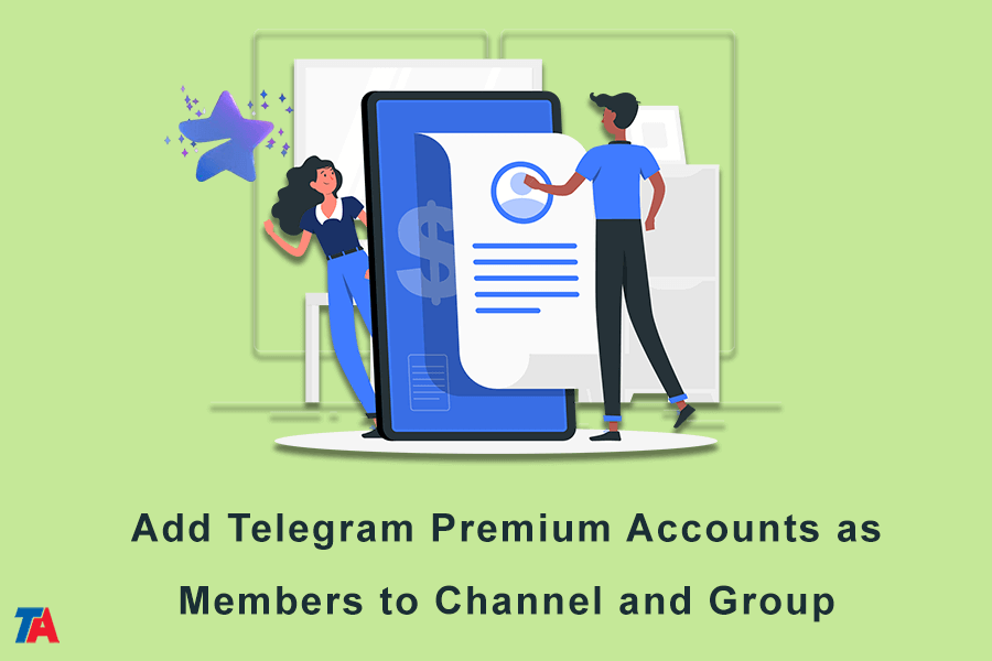 pridėti „Telegram Premium“ paskyras kaip narius prie kanalo ir grupės