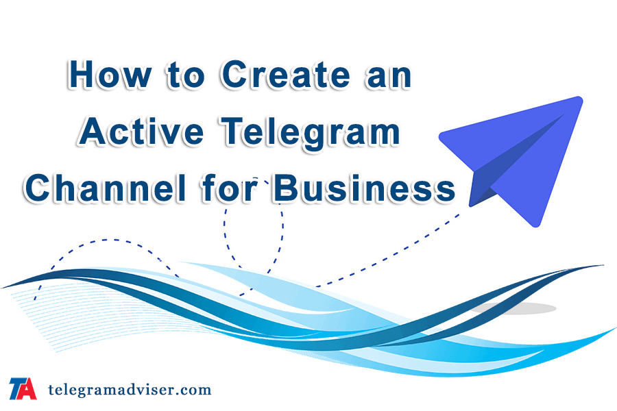Active Telegram channel for business